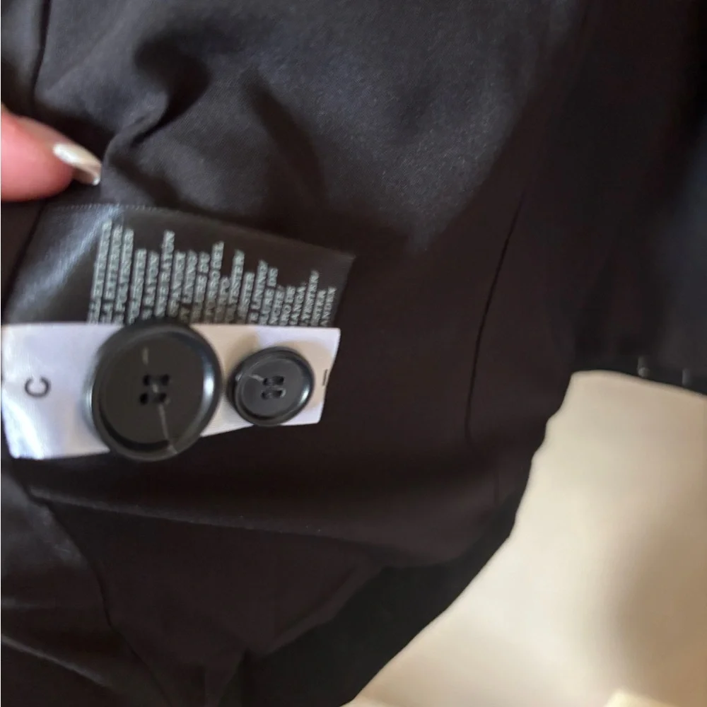 Ann Taylor 16T NWT Classic Black Lined Suit Blazer or Coat Work Basic Neutral - Picture 6 of 7